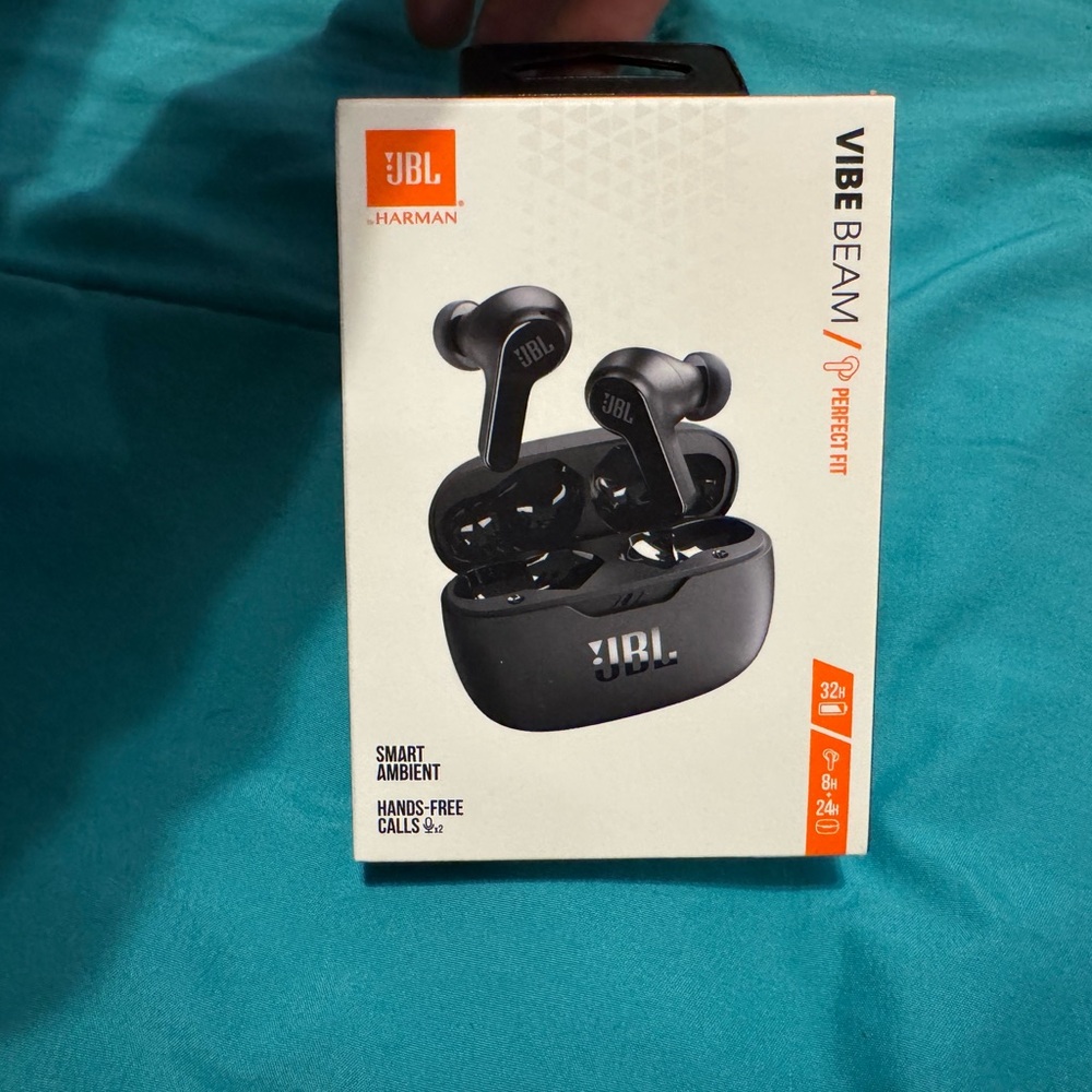 JBL Vibe Beam Black Earbuds
